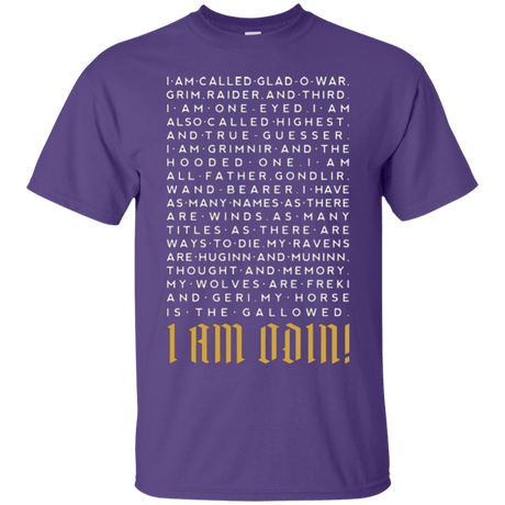 T-Shirts Purple / Small I am Odin T-Shirt