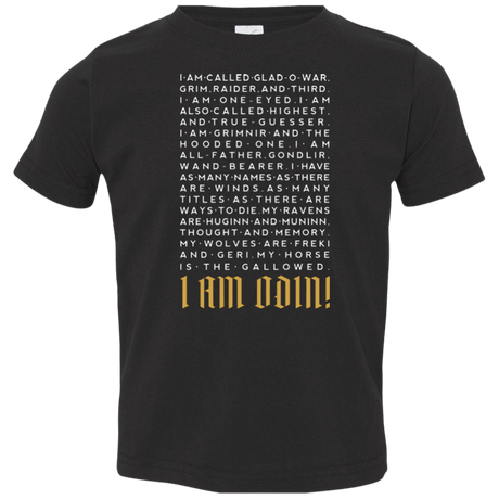 T-Shirts Black / 2T I am Odin Toddler Premium T-Shirt