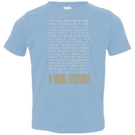 T-Shirts Light Blue / 2T I am Odin Toddler Premium T-Shirt