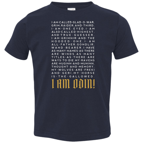 T-Shirts Navy / 2T I am Odin Toddler Premium T-Shirt