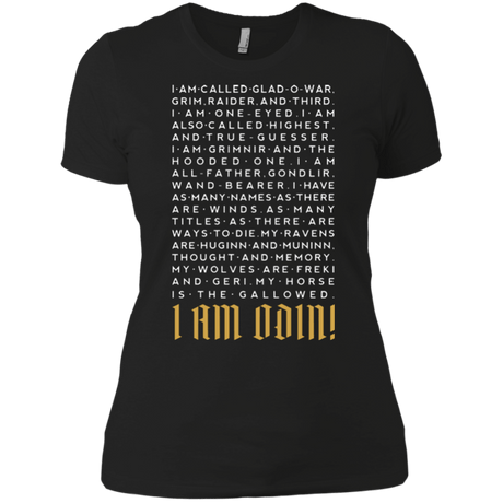 T-Shirts Black / X-Small I am Odin Women's Premium T-Shirt