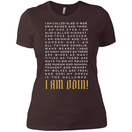 T-Shirts Dark Chocolate / X-Small I am Odin Women's Premium T-Shirt