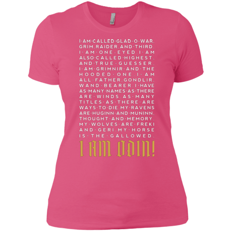 T-Shirts Hot Pink / X-Small I am Odin Women's Premium T-Shirt