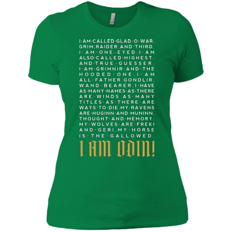 T-Shirts Kelly Green / X-Small I am Odin Women's Premium T-Shirt