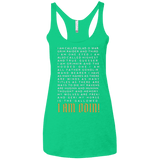T-Shirts Envy / X-Small I am Odin Women's Triblend Racerback Tank