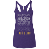 T-Shirts Purple / X-Small I am Odin Women's Triblend Racerback Tank