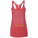 T-Shirts Vintage Red / X-Small I am Odin Women's Triblend Racerback Tank