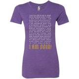 T-Shirts Purple Rush / Small I am Odin Women's Triblend T-Shirt