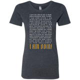 T-Shirts Vintage Navy / Small I am Odin Women's Triblend T-Shirt