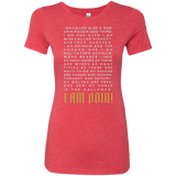 T-Shirts Vintage Red / Small I am Odin Women's Triblend T-Shirt