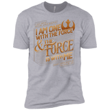 T-Shirts Heather Grey / YXS I Am One With The Force Boys Premium T-Shirt