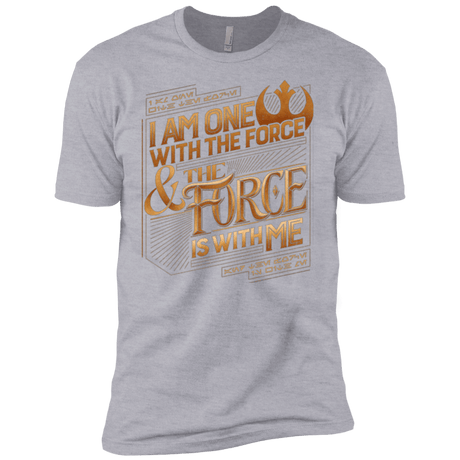 T-Shirts Heather Grey / YXS I Am One With The Force Boys Premium T-Shirt