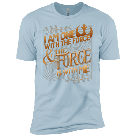 T-Shirts Light Blue / YXS I Am One With The Force Boys Premium T-Shirt