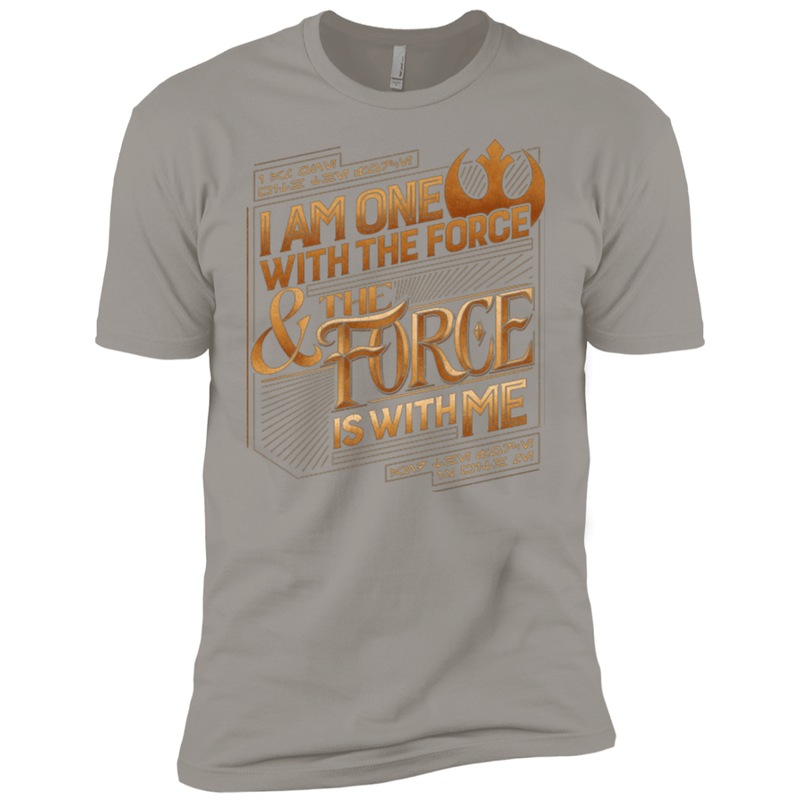 T-Shirts Light Grey / YXS I Am One With The Force Boys Premium T-Shirt