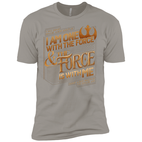 T-Shirts Light Grey / YXS I Am One With The Force Boys Premium T-Shirt