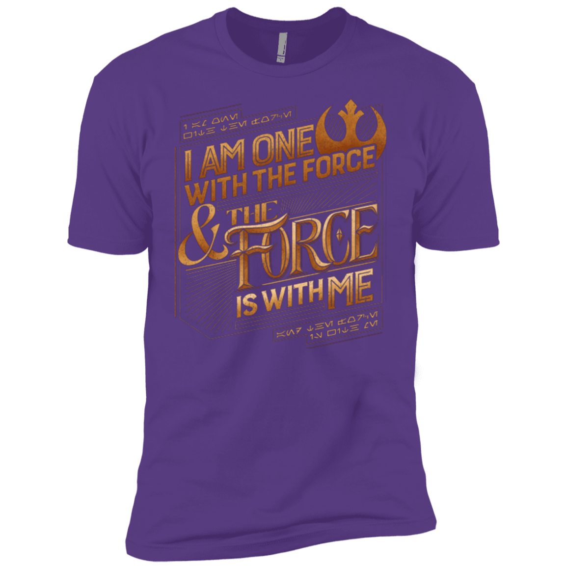 T-Shirts Purple Rush / YXS I Am One With The Force Boys Premium T-Shirt