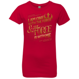 T-Shirts Red / YXS I Am One With The Force Girls Premium T-Shirt