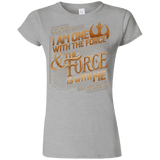 T-Shirts Sport Grey / S I Am One With The Force Junior Slimmer-Fit T-Shirt