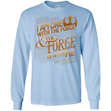 T-Shirts Light Blue / S I Am One With The Force Men's Long Sleeve T-Shirt