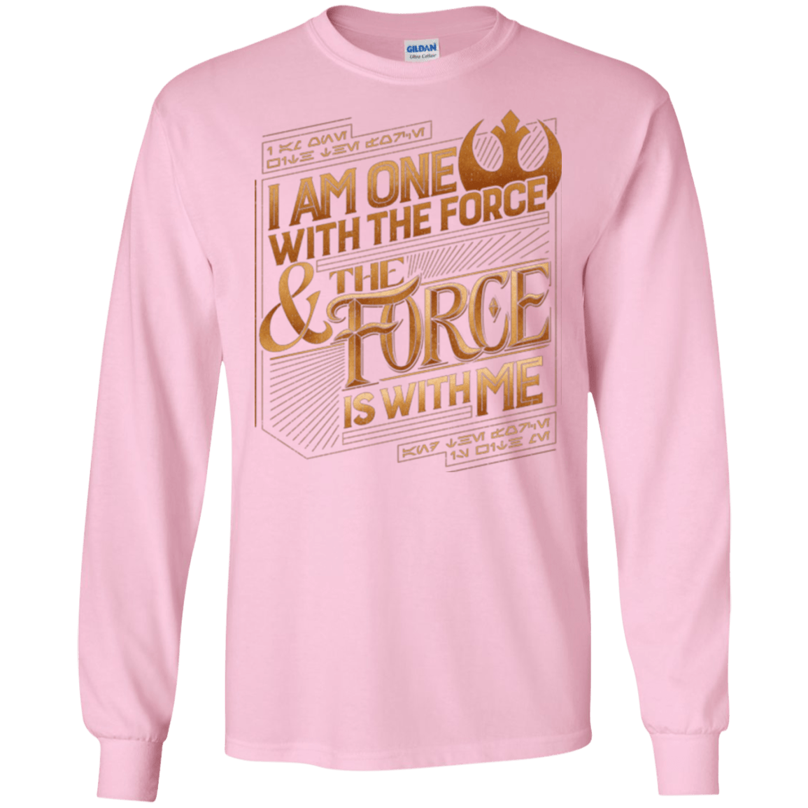 T-Shirts Light Pink / S I Am One With The Force Men's Long Sleeve T-Shirt