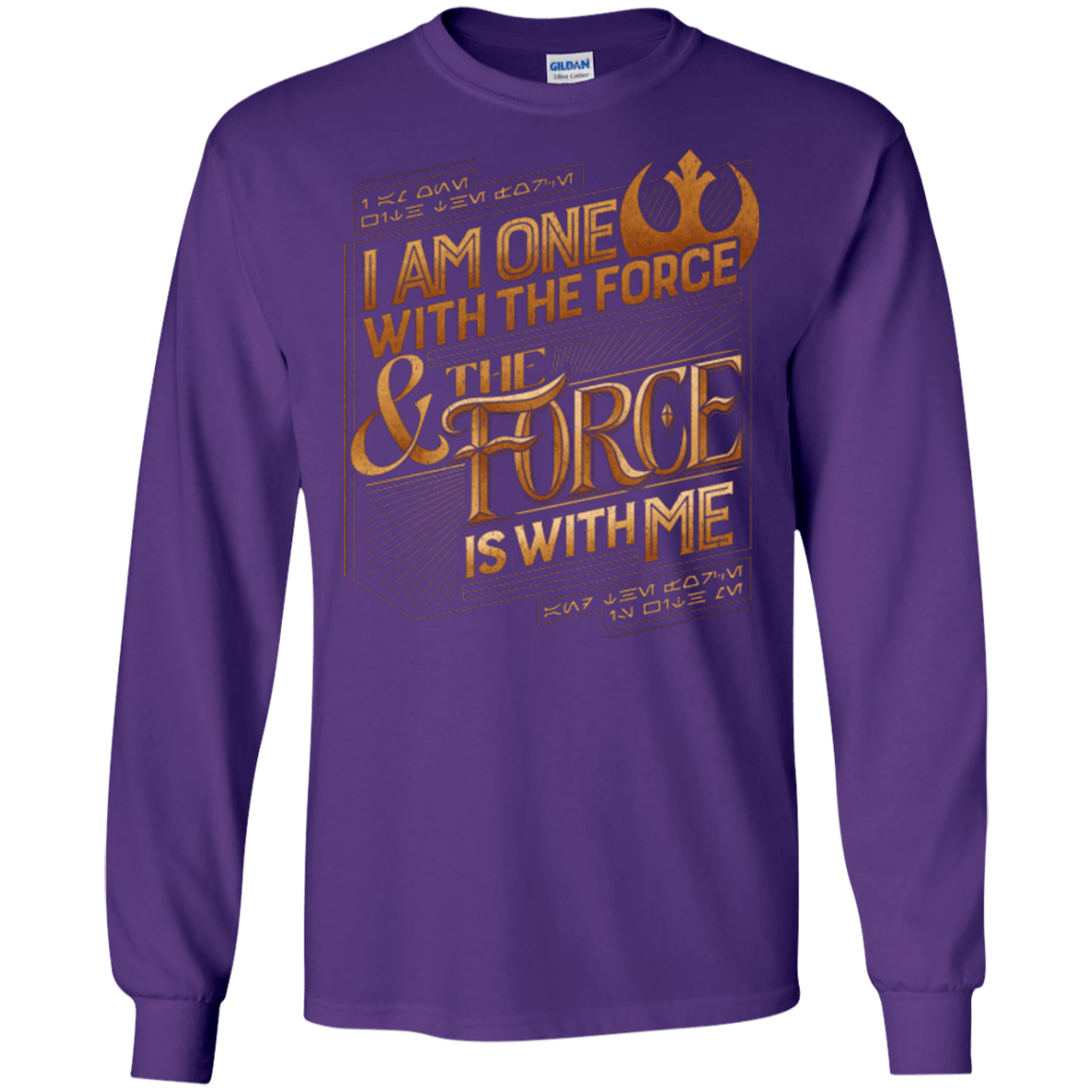 T-Shirts Purple / S I Am One With The Force Men's Long Sleeve T-Shirt