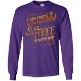 T-Shirts Purple / S I Am One With The Force Men's Long Sleeve T-Shirt