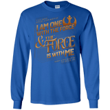 T-Shirts Royal / S I Am One With The Force Men's Long Sleeve T-Shirt