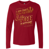 T-Shirts Cardinal / S I Am One With The Force Men's Premium Long Sleeve