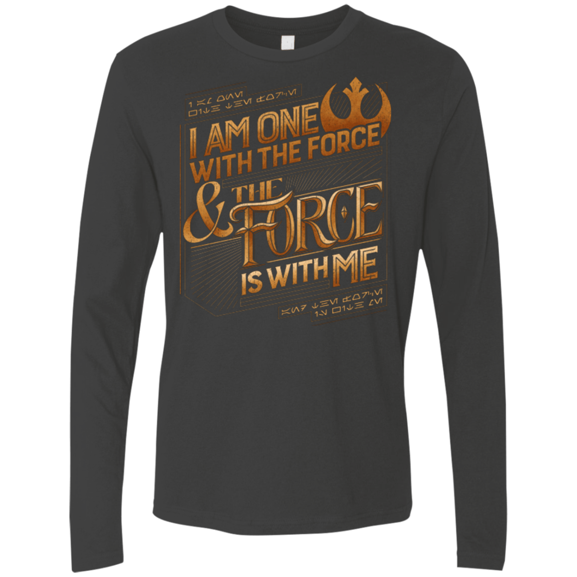 T-Shirts Heavy Metal / S I Am One With The Force Men's Premium Long Sleeve