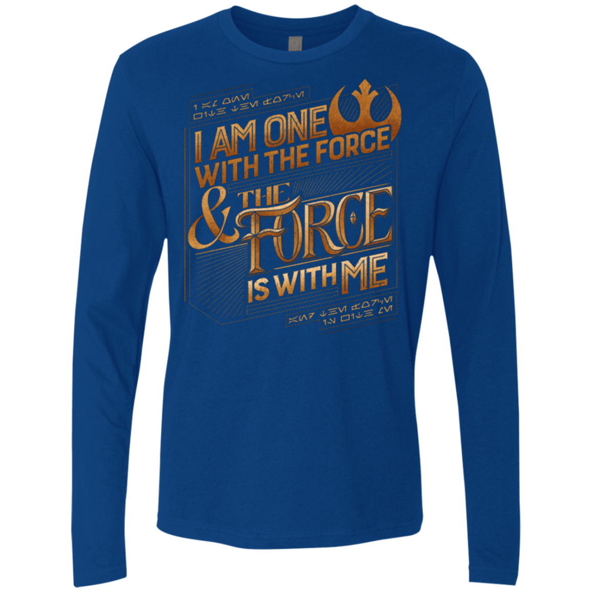 T-Shirts Royal / S I Am One With The Force Men's Premium Long Sleeve