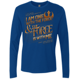 T-Shirts Royal / S I Am One With The Force Men's Premium Long Sleeve