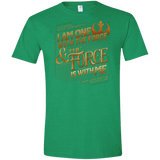 T-Shirts Heather Irish Green / S I Am One With The Force Men's Semi-Fitted Softstyle