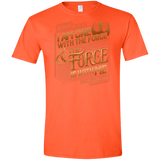 T-Shirts Orange / S I Am One With The Force Men's Semi-Fitted Softstyle