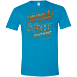 T-Shirts Sapphire / S I Am One With The Force Men's Semi-Fitted Softstyle