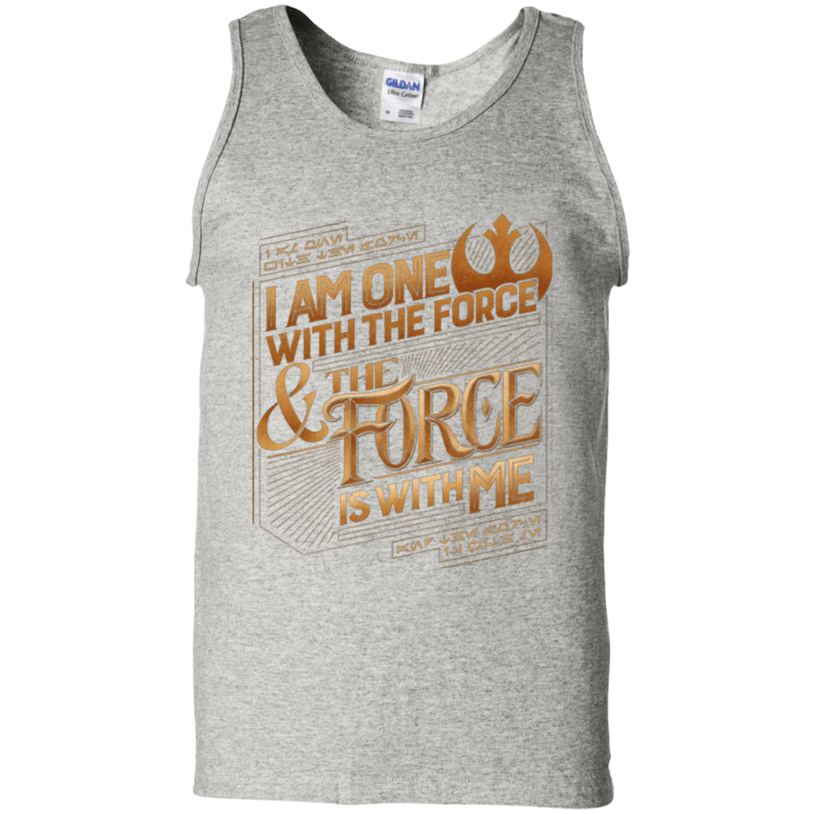 T-Shirts Ash / S I Am One With The Force Men's Tank Top