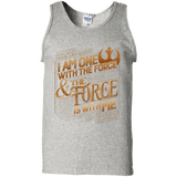 T-Shirts Ash / S I Am One With The Force Men's Tank Top