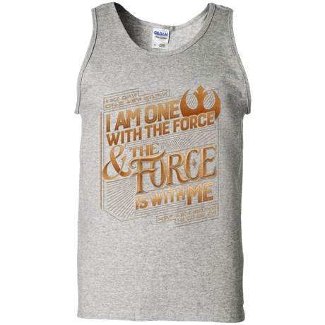 T-Shirts Ash / S I Am One With The Force Men's Tank Top
