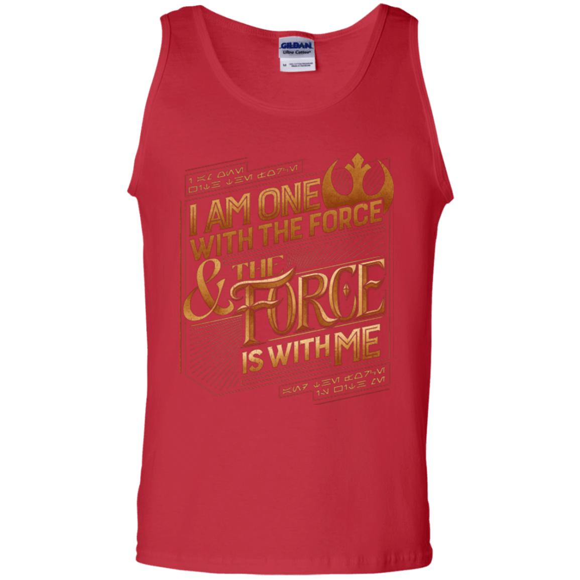 T-Shirts Red / S I Am One With The Force Men's Tank Top