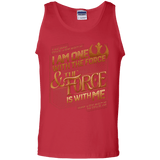 T-Shirts Red / S I Am One With The Force Men's Tank Top