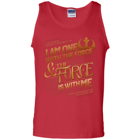 T-Shirts Red / S I Am One With The Force Men's Tank Top