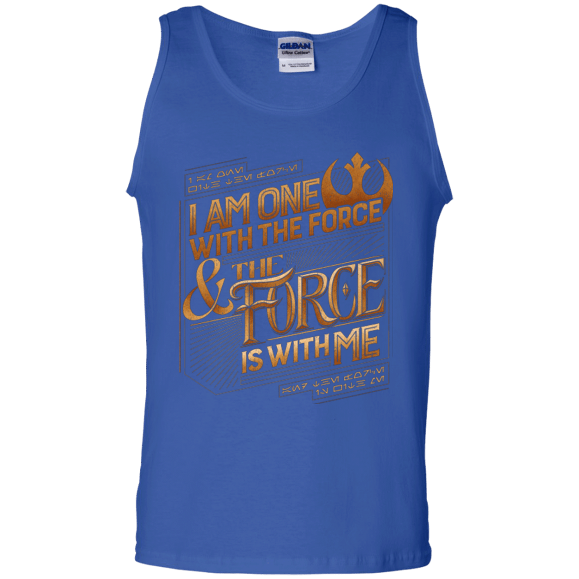 T-Shirts Royal / S I Am One With The Force Men's Tank Top