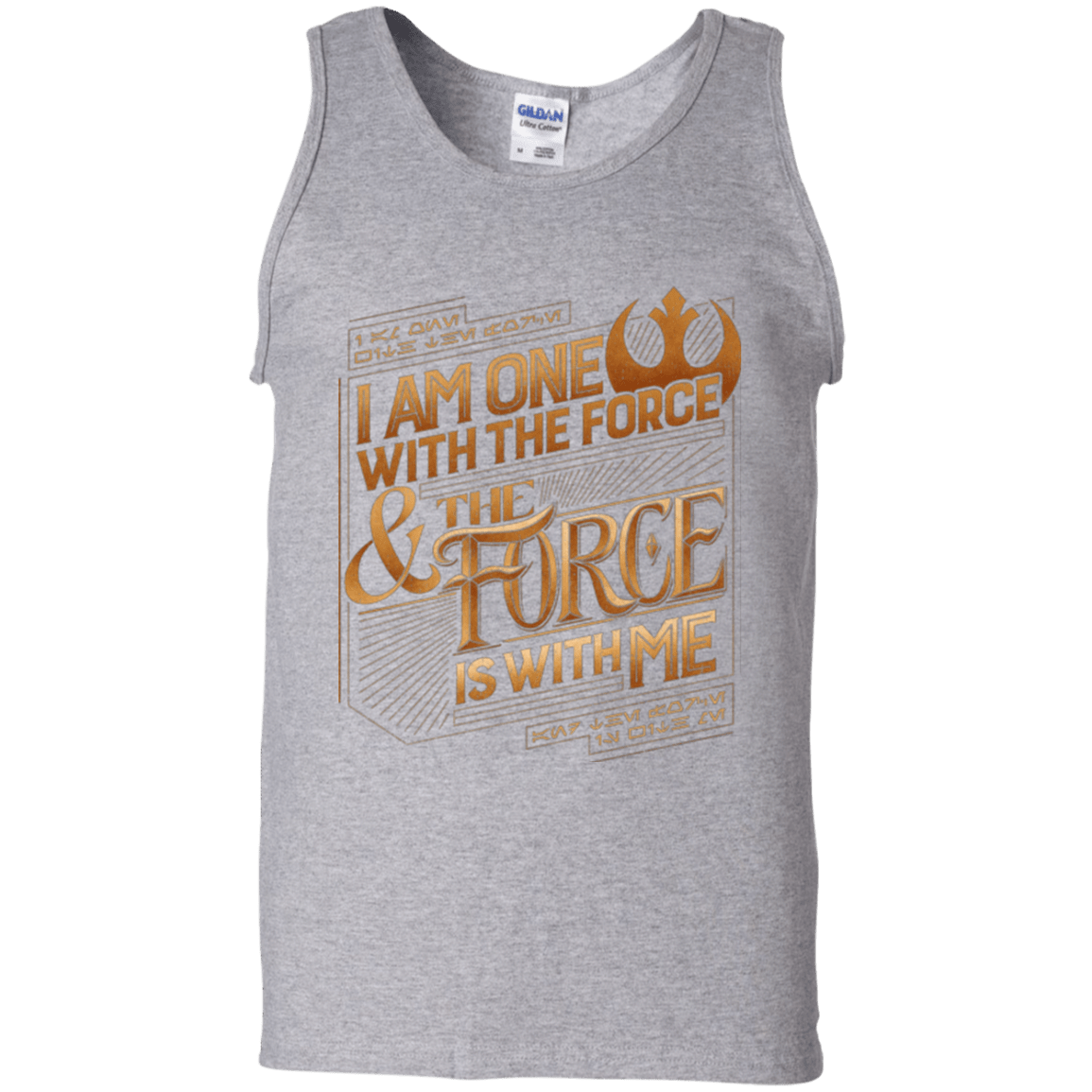 T-Shirts Sport Grey / S I Am One With The Force Men's Tank Top