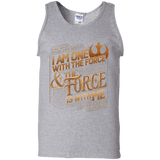 T-Shirts Sport Grey / S I Am One With The Force Men's Tank Top