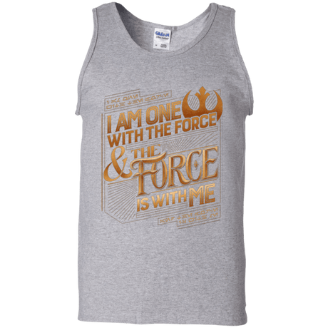 T-Shirts Sport Grey / S I Am One With The Force Men's Tank Top