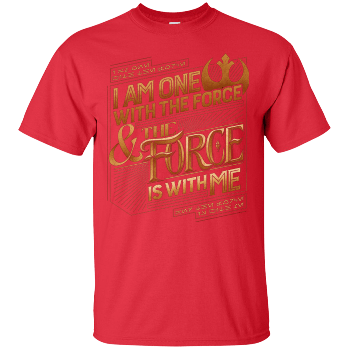 T-Shirts Red / S I Am One With The Force T-Shirt