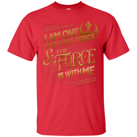 T-Shirts Red / S I Am One With The Force T-Shirt