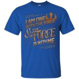 T-Shirts Royal / S I Am One With The Force T-Shirt