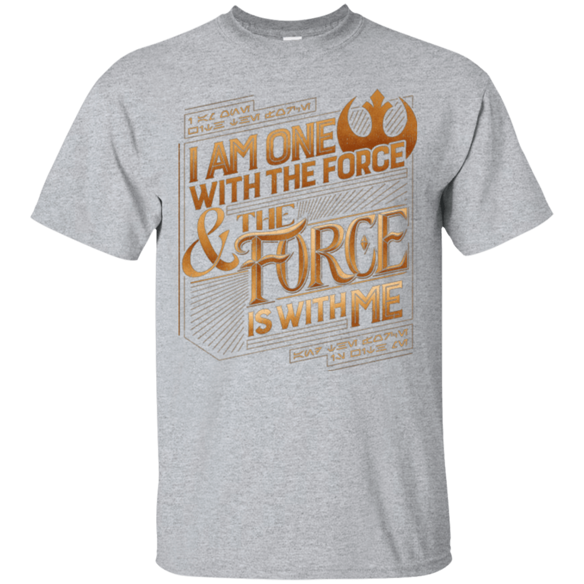 T-Shirts Sport Grey / S I Am One With The Force T-Shirt