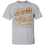 T-Shirts Sport Grey / S I Am One With The Force T-Shirt