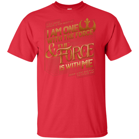 T-Shirts Red / XLT I Am One With The Force Tall T-Shirt